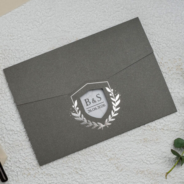 Invitatie de nunta vintage 9304 - imagine 2