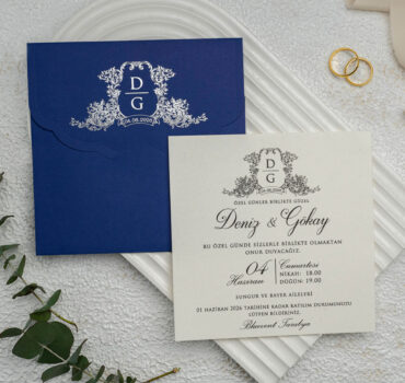 Invitatie de nunta vintage 9305