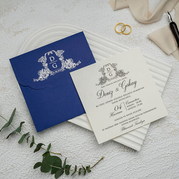 Invitatie de nunta vintage 9305 - imagine 2