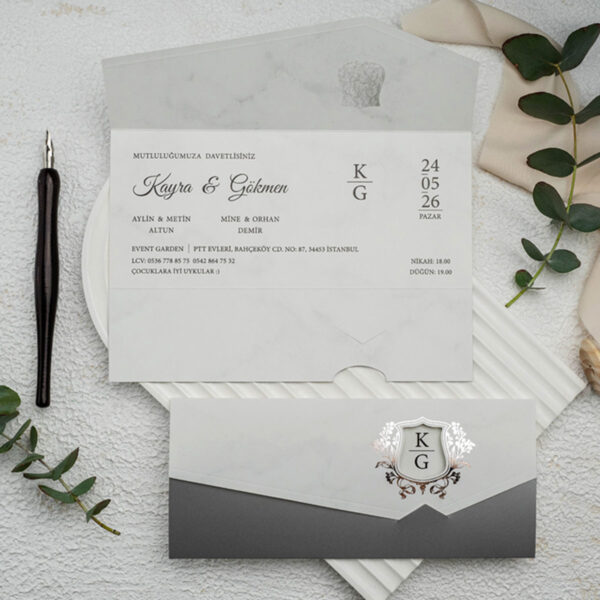 Invitatie de nunta vintage 9312 - imagine 2