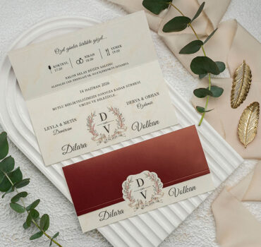 Invitatie de nunta vintage 9359