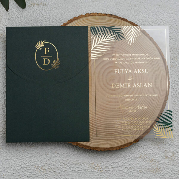 Invitatie de nunta plexiglas 9258