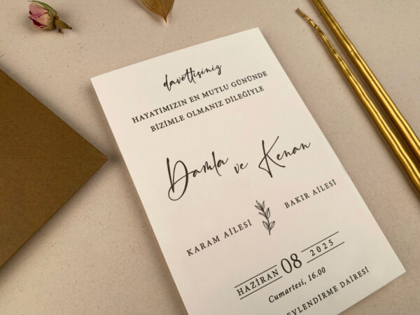 Invitatie de nunta clasica 12252 - imagine 4