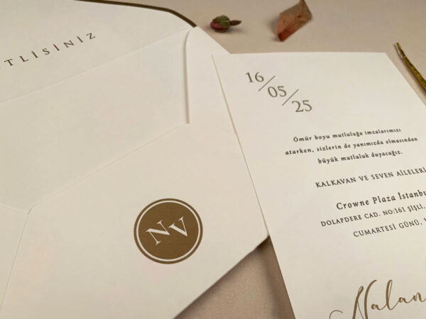 Invitatie de nunta clasica 12259 - imagine 2
