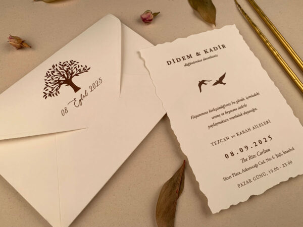 Invitatie de nunta clasica 12272 - imagine 2
