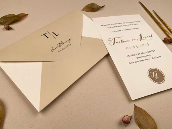 Invitatie de nunta clasica moderna 12256 - imagine 2