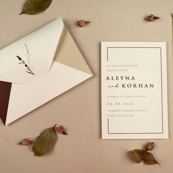 Invitatie de nunta clasica moderna 12288