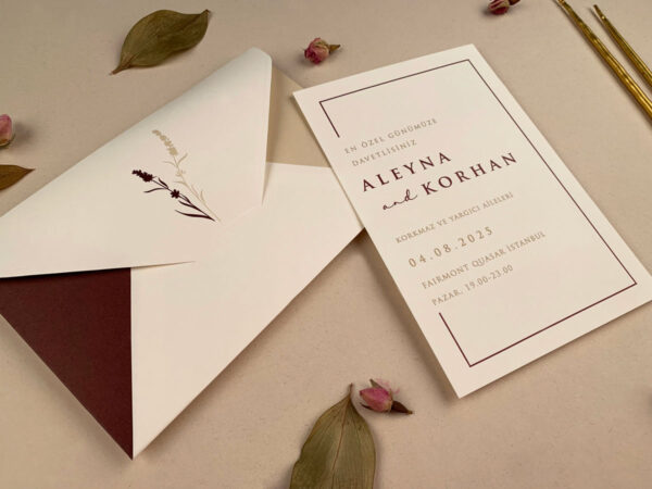 Invitatie de nunta clasica moderna 12288 - imagine 3