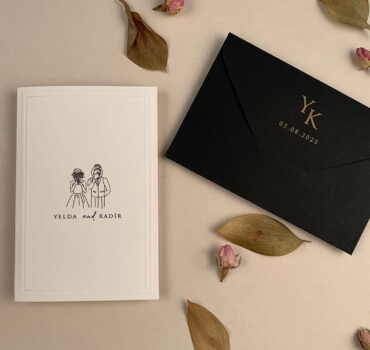 Invitatie de nunta cu mire si mireasa 12277