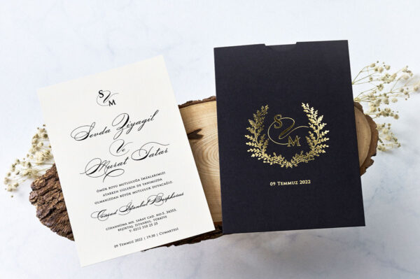 Invitatie de nunta eleganta 1145 - imagine 2