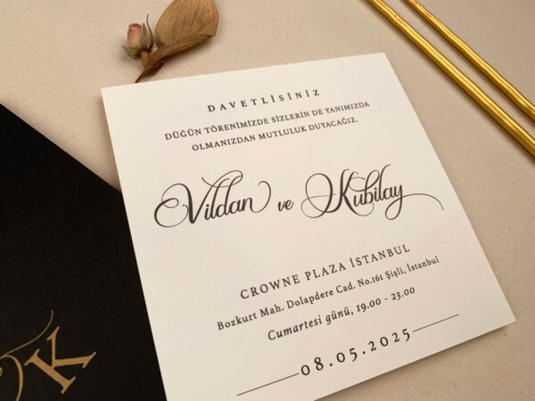 Invitatie de nunta eleganta 12262 - imagine 3