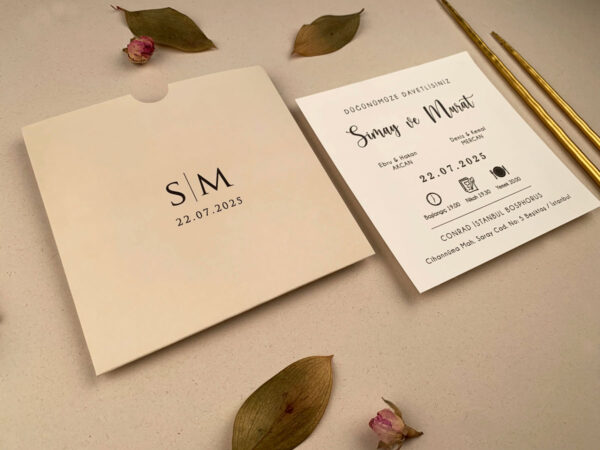 Invitatie de nunta eleganta 12270 - imagine 2