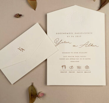 Invitatie de nunta eleganta vintage 12284