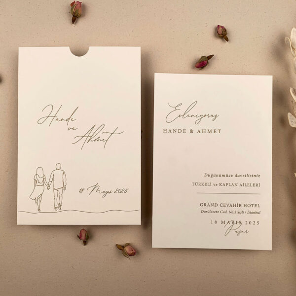 Invitatie de nunta romantica 12271