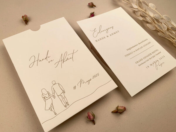Invitatie de nunta romantica 12271 - imagine 4