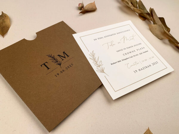 Invitatie de nunta rustica 12255 - imagine 2