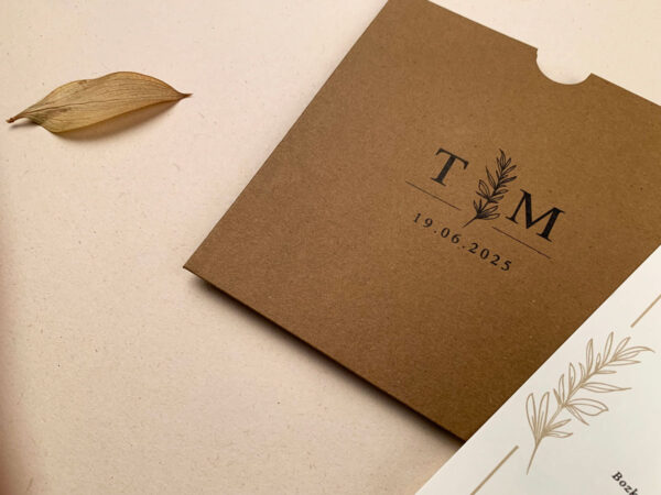 Invitatie de nunta rustica 12255 - imagine 3