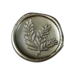 Sigiliu de ceara auriu cu crenguta