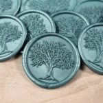Sigiliu de ceara verde cu copacul vietii - imagine 4