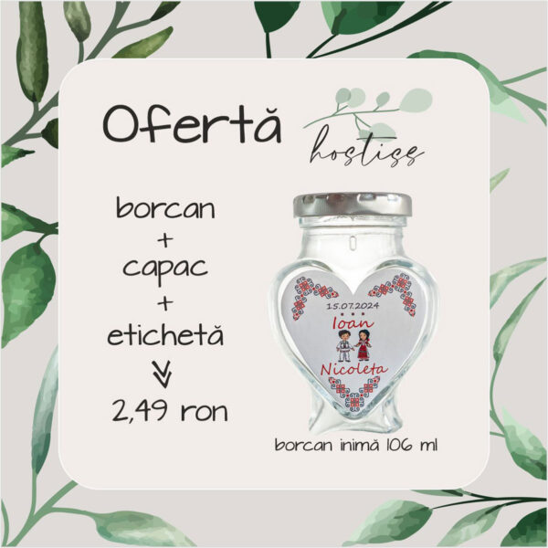 Borcan marturie 106 ml Inima
