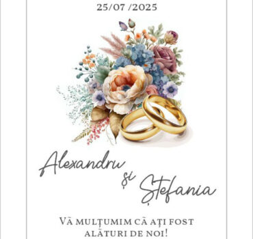 Eticheta cu tematica romantica model 39