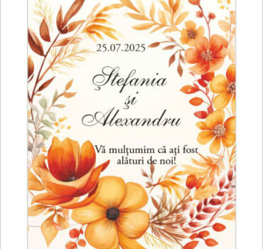 Eticheta florala de toamna model 19