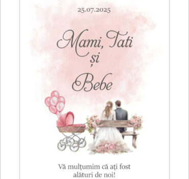 Eticheta nunta si botez model 55