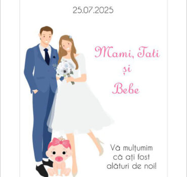 Eticheta nunta si botez model 57