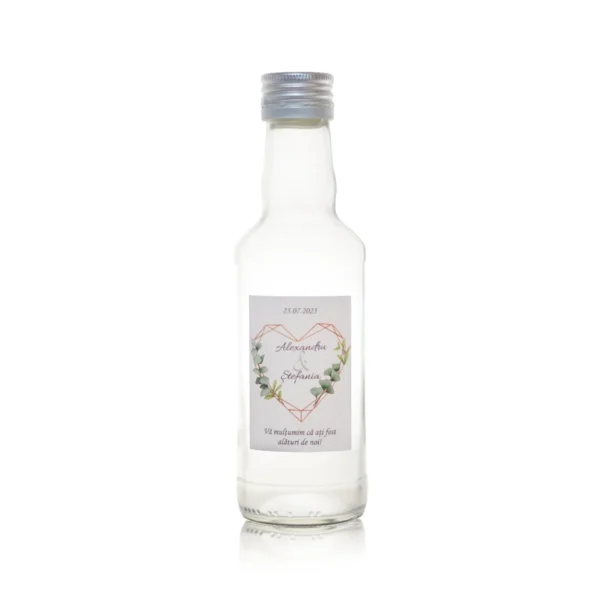 Sticla marturie nunta 200 ml Azar - imagine 3
