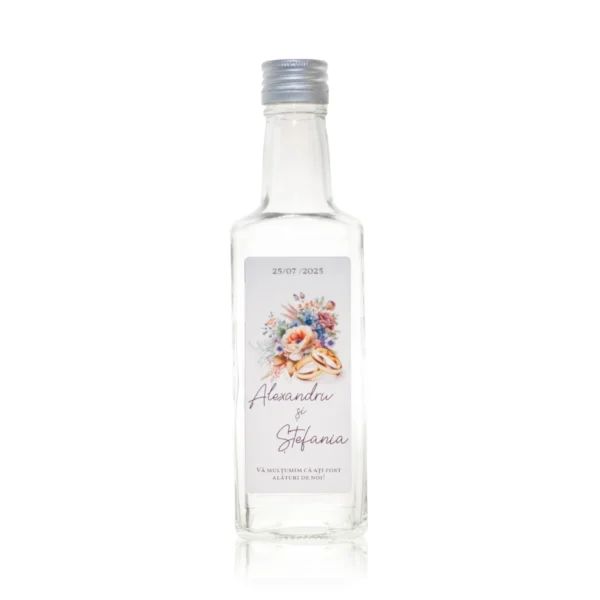 Sticla marturie nunta 250 ml Dome - imagine 3