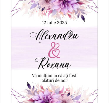 Eticheta florala pe mov model 42.3