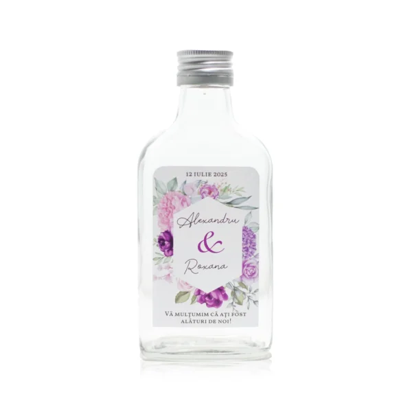 Sticla marturie nunta 200 ml Flask - imagine 2