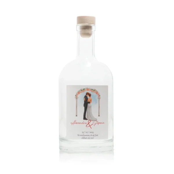 Sticla marturie nunta 500 ml Hermes Premium