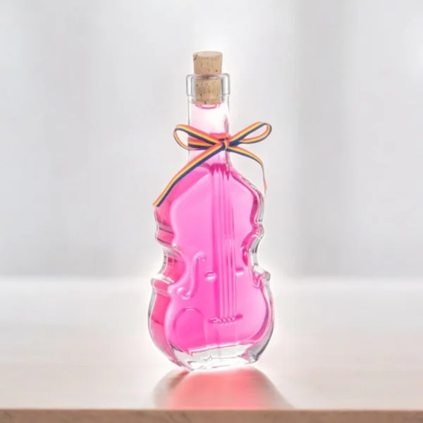 Sticla marturie nunta 200 ml Violino - imagine 4