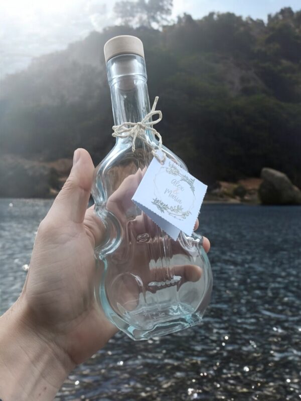 Sticla marturie nunta 200 ml Violino - imagine 3