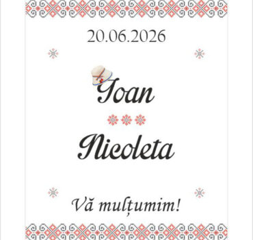 Eticheta cu tematica traditionala model 47