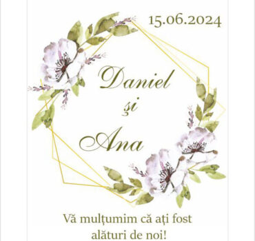 Eticheta florala cu chenare model 09