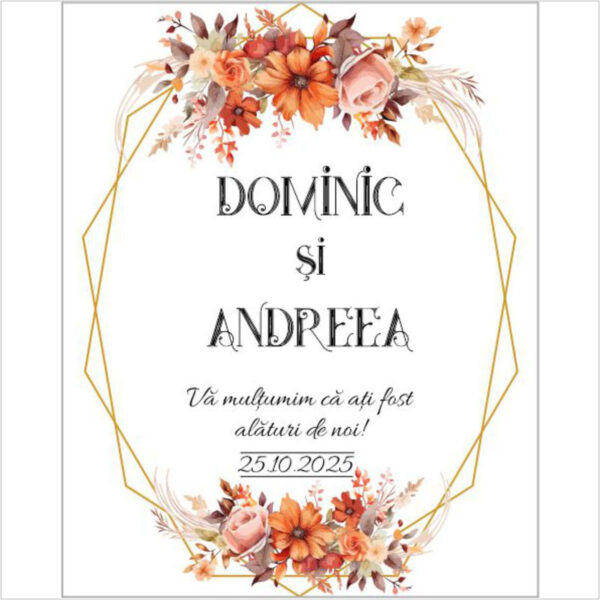 Eticheta florala de toamna model 17