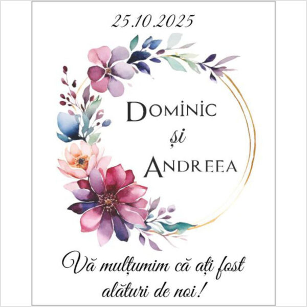 Eticheta florala model 23