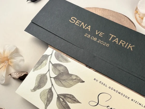 Invitatie de nunta florala 85859 - imagine 5