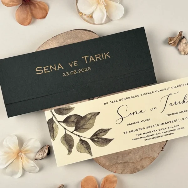 Invitatie de nunta florala 85859