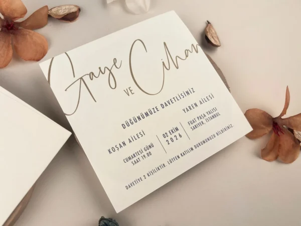 Invitatie de nunta clasica 13312 - imagine 2