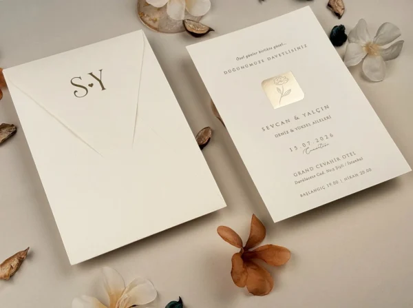 Invitatie de nunta eleganta 13321 - imagine 2