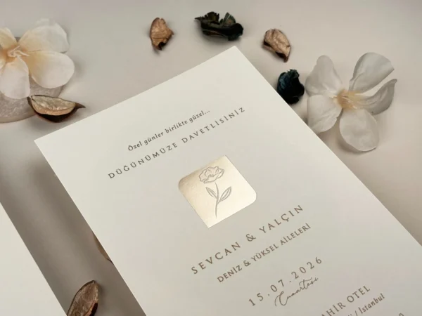 Invitatie de nunta eleganta 13321 - imagine 3