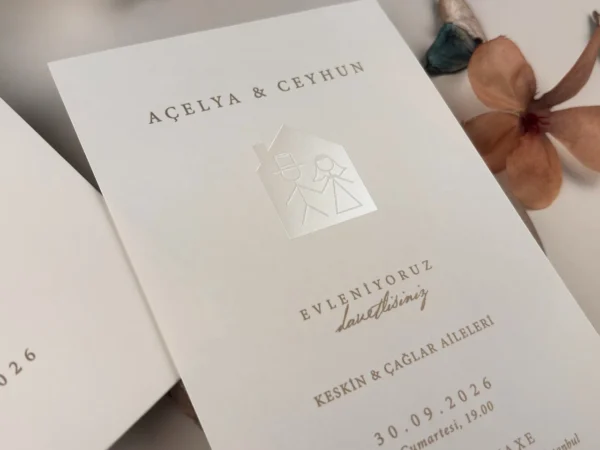 Invitatie de nunta eleganta 13327 - imagine 2