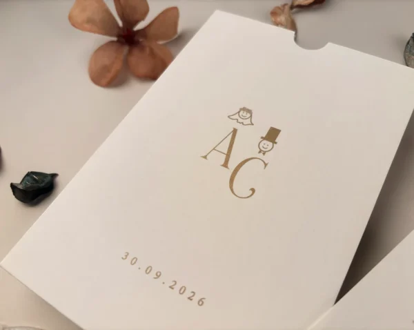 Invitatie de nunta eleganta 13327 - imagine 3