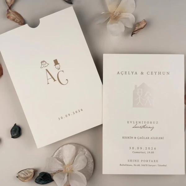 Invitatie de nunta eleganta 13327