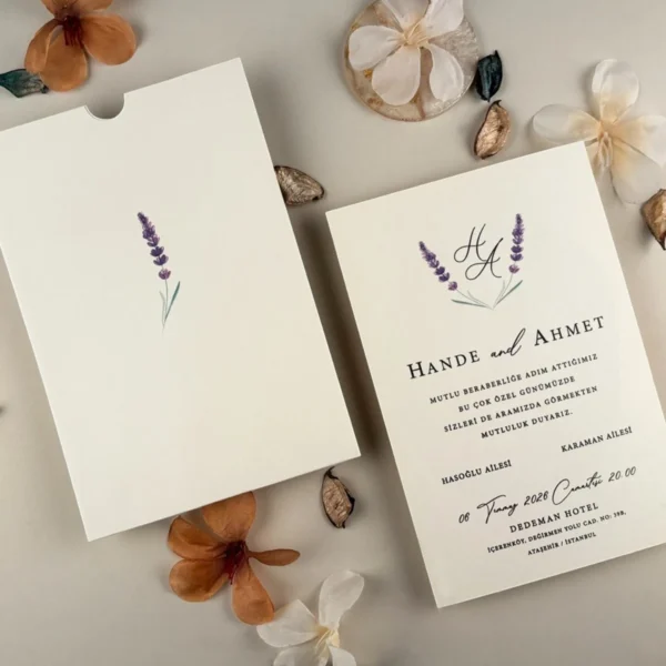 Invitatie de nunta florala 96948 - imagine 3