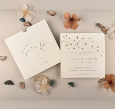 Invitatie de nunta eleganta de toamna 13333