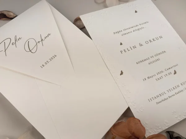 Invitatie de nunta eleganta florala 13326 - imagine 3
